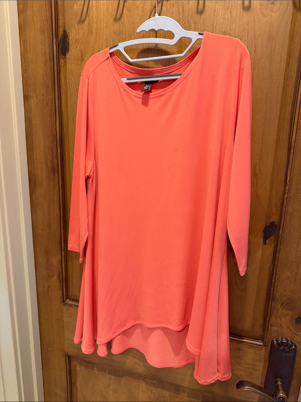 Alfani Coral Swing Tunic Top